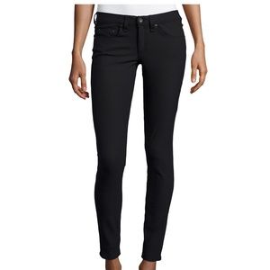 Rag & Bone equestrian black cotton stretch jean